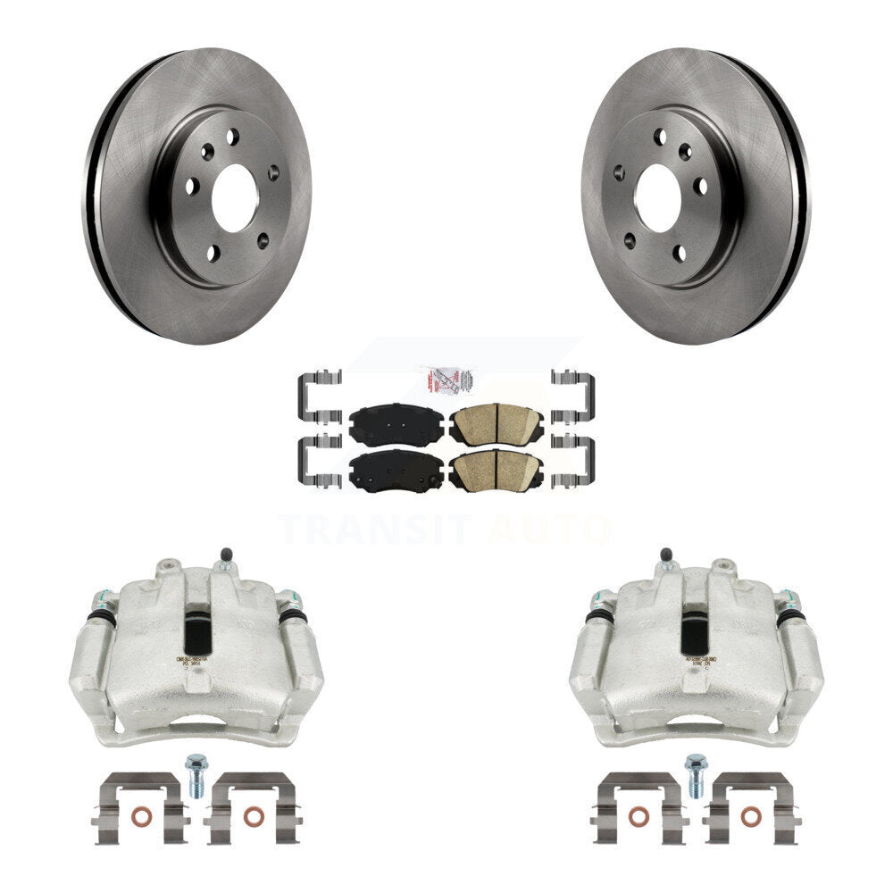 Front Disc Brake Caliper Rotors And Ceramic Pads Kit For Chevrolet Malibu Buick LaCrosse Regal Limited KC8-100138N by Transit Auto