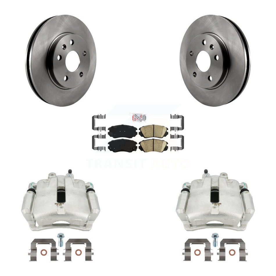 Front Disc Brake Caliper Rotors And Ceramic Pads Kit For Chevrolet Malibu Buick LaCrosse Regal Limited KC8-100138N