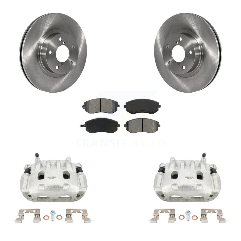 Front Disc Brake Caliper Rotors And Semi-Metallic Pads Kit For Subaru Legacy KC8-100138S