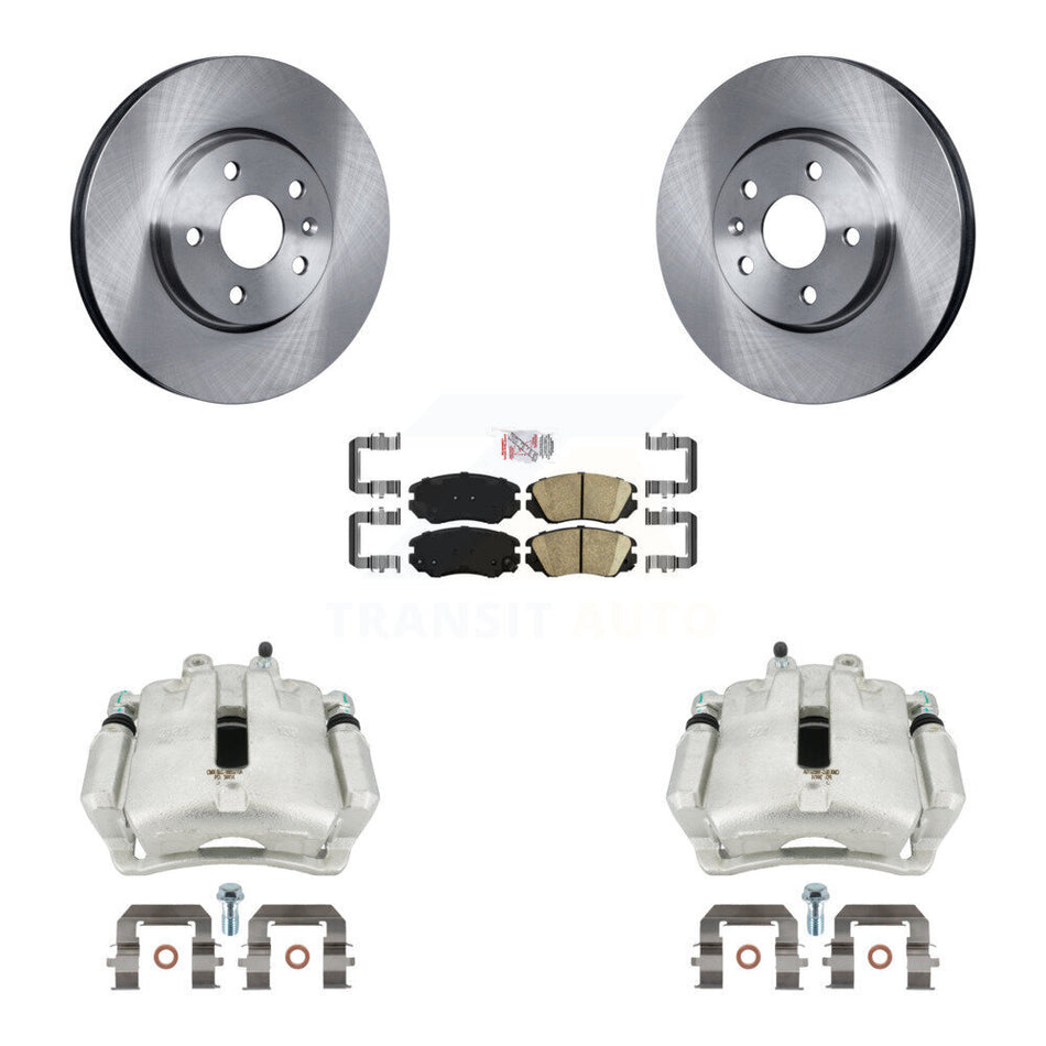 Front Disc Brake Caliper Rotors And Ceramic Pads Kit For Buick LaCrosse Regal Chevrolet Malibu Limited KC8-100139N