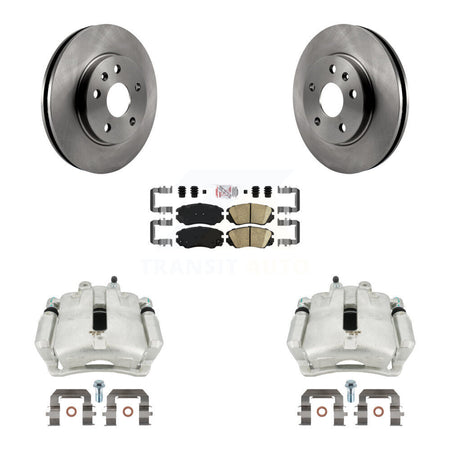 Front Disc Brake Caliper Rotors And Ceramic Pads Kit For Chevrolet Malibu Buick LaCrosse Regal Limited KC8-100140N by Transit Auto