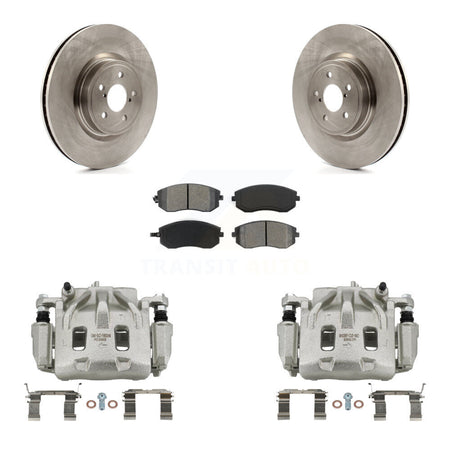 Front Disc Brake Caliper Rotors And Semi-Metallic Pads Kit For Subaru Legacy KC8-100140S