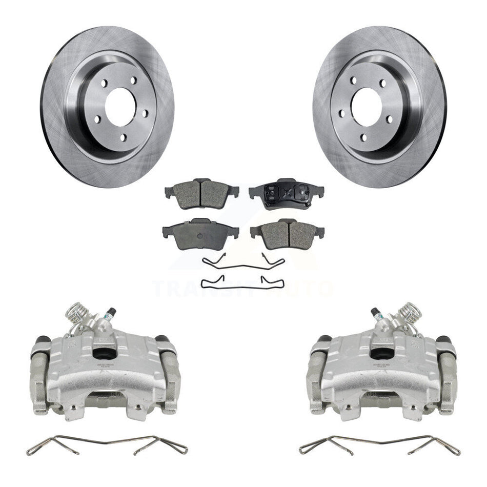 Rear Disc Brake Caliper Rotors And Ceramic Pads Kit For 2006 Mazda 5 To 02 06 KC8-100140T