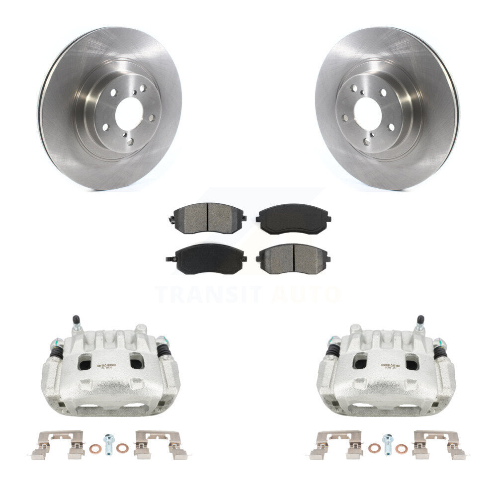 Front Brake Caliper Rotor & Semi-Metallic Pad Kit For Subaru Outback Impreza Legacy Baja KC8-100141S