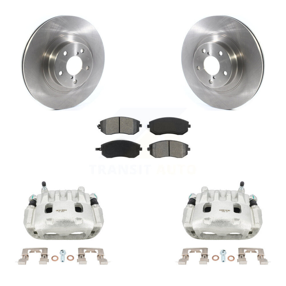 Front Brake Caliper Rotor & Semi-Metallic Pad Kit For Subaru Outback Impreza Legacy Baja KC8-100141S