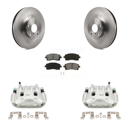 Front Brake Caliper Rotor And Semi-Metallic Pad Kit For 2003 Subaru Impreza WRX To 06 02 KC8-100142S
