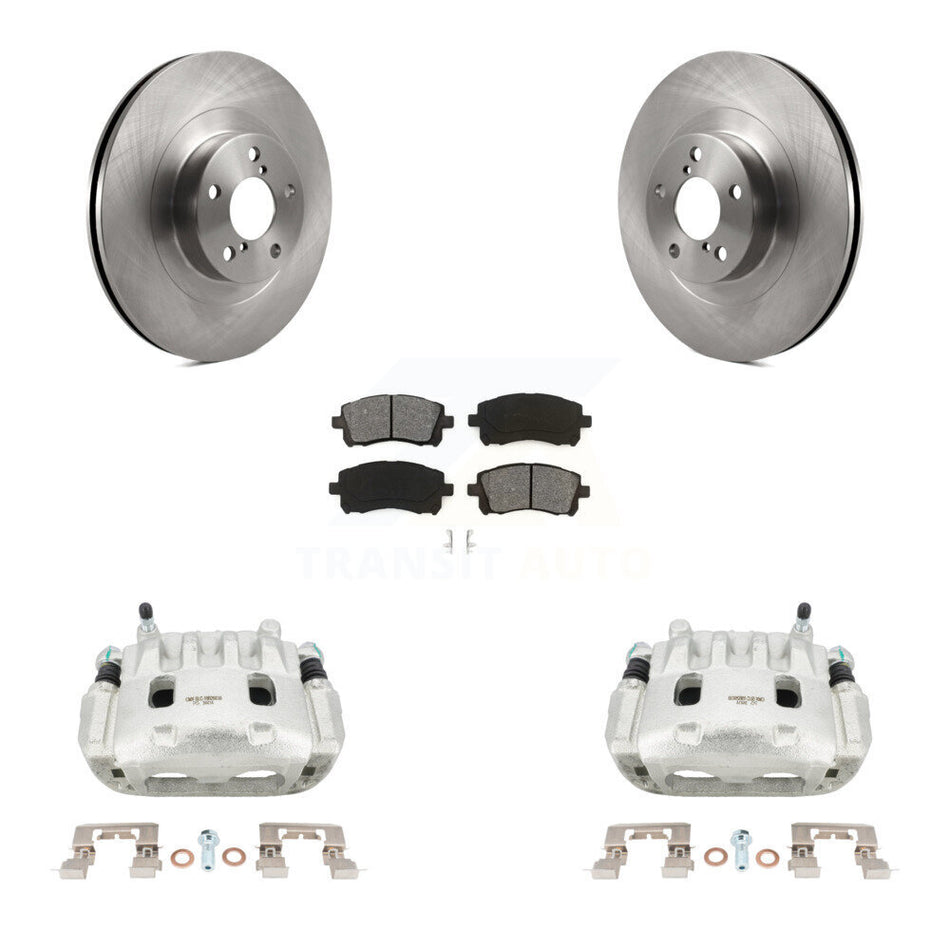 Front Brake Caliper Rotor And Semi-Metallic Pad Kit For 2003 Subaru Impreza WRX To 06 02 KC8-100142S