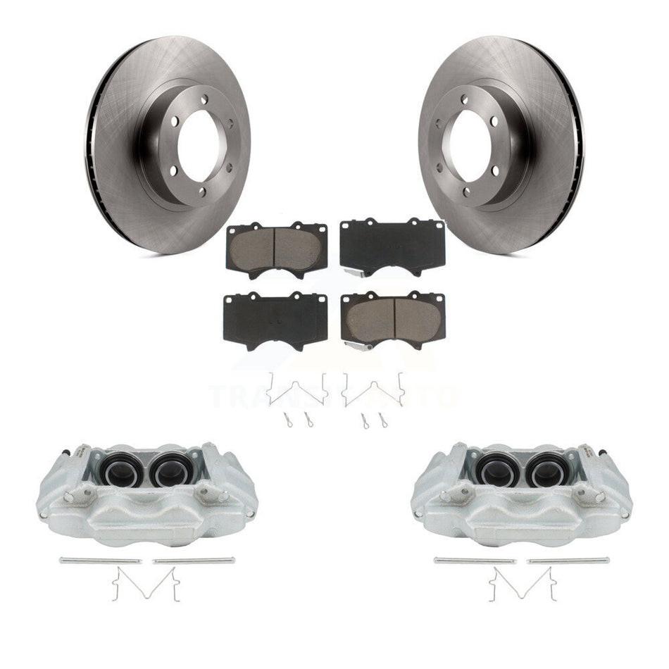 Front Disc Brake Caliper Rotors And Ceramic Pads Kit For 2003-2009 Lexus GX470 KC8-100144C