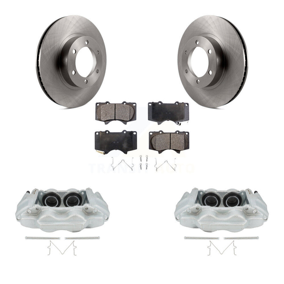Front Disc Brake Caliper Rotors And Semi-Metallic Pads Kit For 2003-2009 Lexus GX470 KC8-100146P