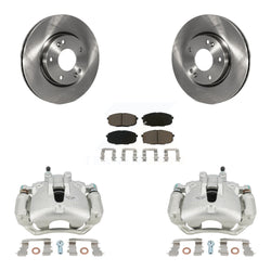 Front Disc Brake Caliper Rotors And Ceramic Pads Kit For Hyundai Elantra KC8-100149C