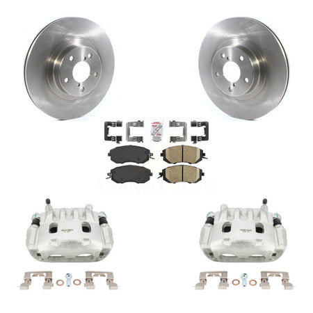 Front Disc Brake Caliper Rotors Ceramic Pad Kit For Subaru Forester Impreza XV Crosstrek KC8-100151N