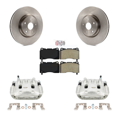 Front Disc Brake Caliper Rotors And Semi-Metallic Pads Kit For Subaru Impreza WRX KC8-100153N