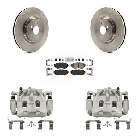 Front Disc Brake Caliper Rotors And Ceramic Pads Kit For Subaru Forester Outback Legacy KC8-100154N