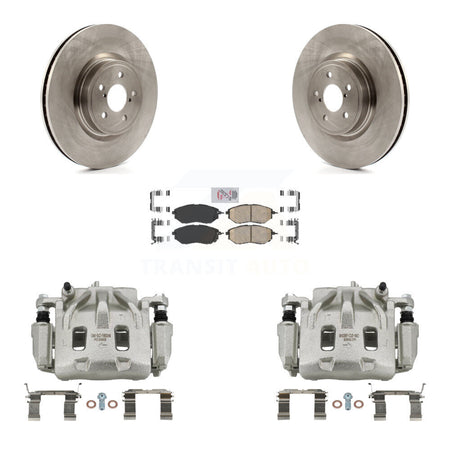 Front Disc Brake Caliper Rotors And Ceramic Pads Kit For Subaru Forester Outback Legacy KC8-100155N