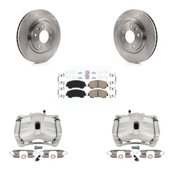 Front Disc Brake Caliper Rotors And Ceramic Pads Kit For Nissan Rogue Sport KC8-100156N