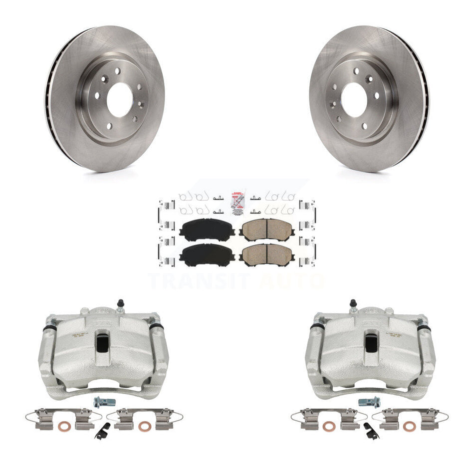 Front Disc Brake Caliper Rotors And Ceramic Pads Kit For Nissan Rogue Sport KC8-100156N by Transit Auto