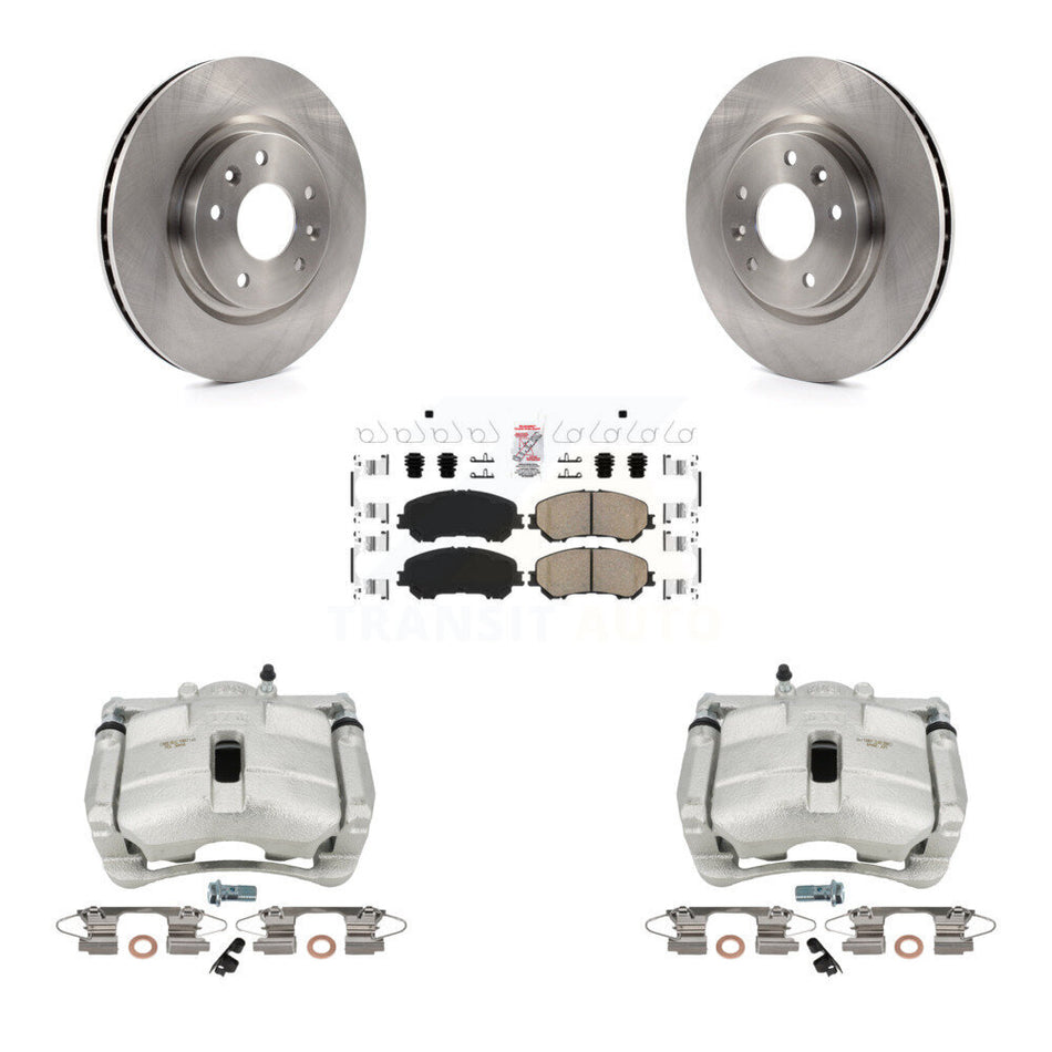 Front Disc Brake Caliper Rotors And Ceramic Pads Kit For Nissan Rogue Sport KC8-100157N
