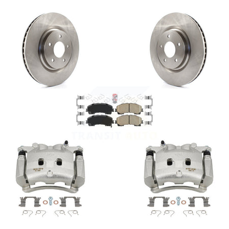 Front Disc Brake Caliper Rotors And Ceramic Pads Kit For Nissan Rogue KC8-100160N