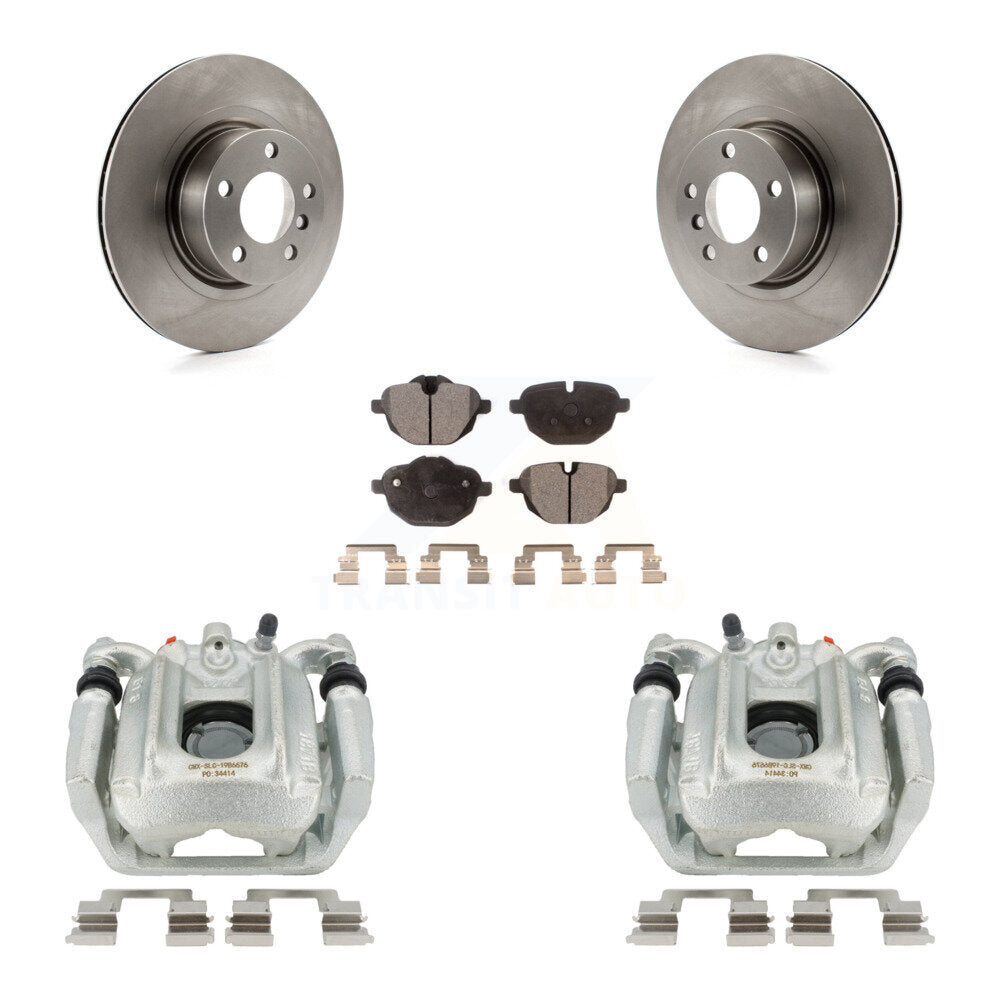 Rear Disc Brake Caliper Rotors And Ceramic Pads Kit For BMW X3 X4 KC8-100161T by Transit Auto