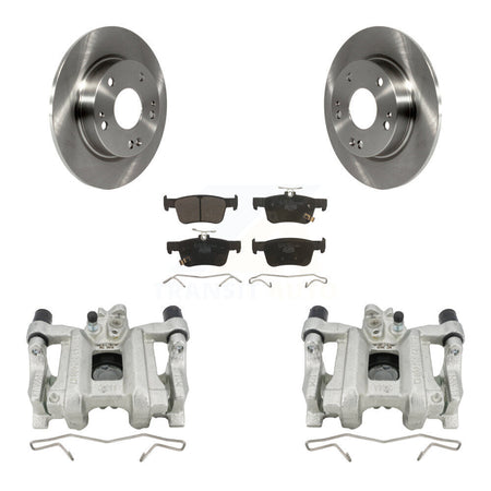 Rear Disc Brake Caliper Rotors And Ceramic Pads Kit For Honda Civic KC8-100163T