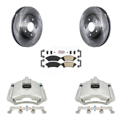 Front Disc Brake Caliper Rotors And Ceramic Pads Kit For Pontiac Grand Prix Buick LaCrosse Chevrolet Uplander Montana Terraza Saturn Relay Allure KC8-100165N