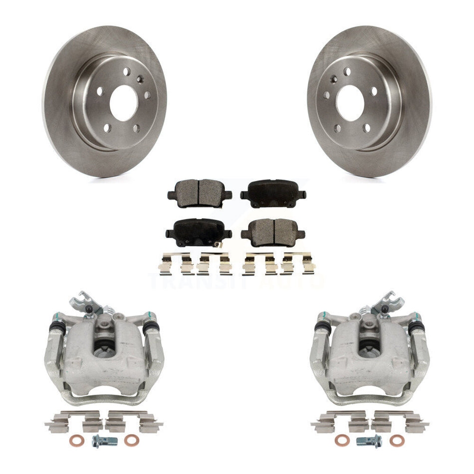 Rear Disc Brake Caliper Rotors And Ceramic Pads Kit For Chevrolet Cruze KC8-100166T