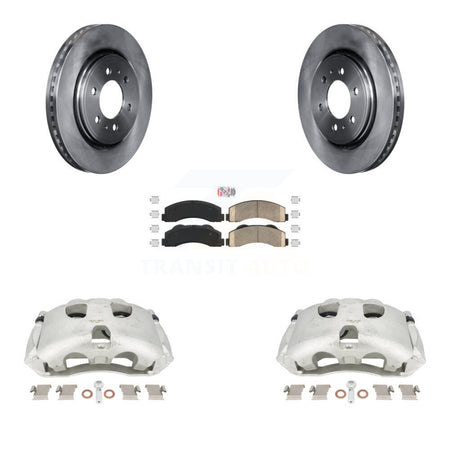 Front Disc Brake Caliper Rotors And Ceramic Pads Kit For Ford F-150 Expedition Lincoln Navigator KC8-100168N by Transit Auto