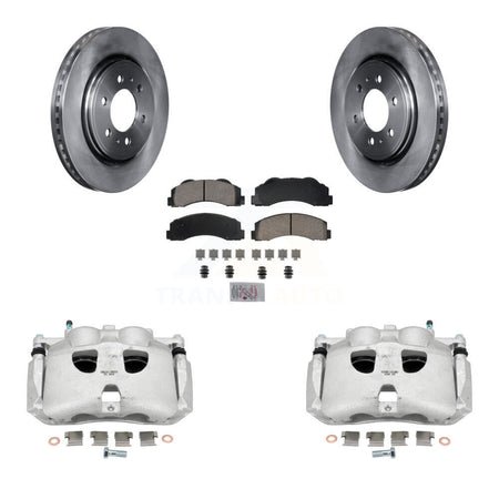Front Brake Caliper Rotors & Ceramic Pad Kit For Ford F-150 Expedition Lincoln Navigator KC8-100169N