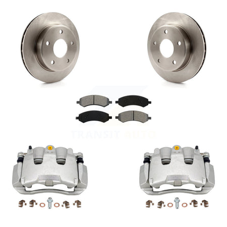 Front Disc Brake Caliper Rotors And Semi-Metallic Pads Kit For Dakota Dodge Ram KC8-100170S