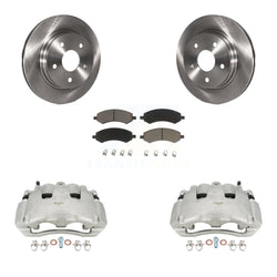 Front Disc Brake Caliper Rotors And Ceramic Pads Kit For Dodge Ram 1500 KC8-100175C