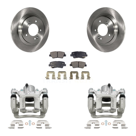 Rear Brake Caliper Rotors Ceramic Pad Kit For Hyundai Sonata With Electric Parking KC8-100175T