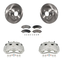 Front Disc Brake Caliper Rotors And Semi-Metallic Pads Kit For Dodge Ram 1500 KC8-100176P