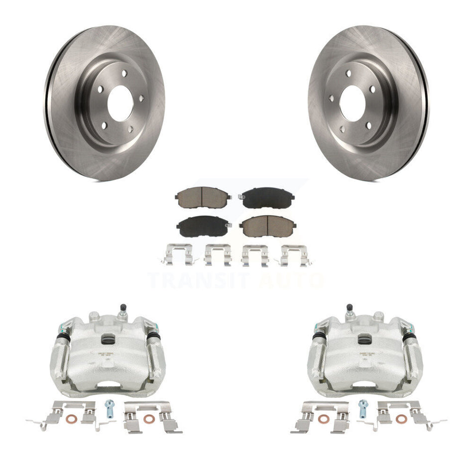 Front Disc Brake Caliper Rotors And Ceramic Pads Kit For Nissan Sentra Juke KC8-100180C