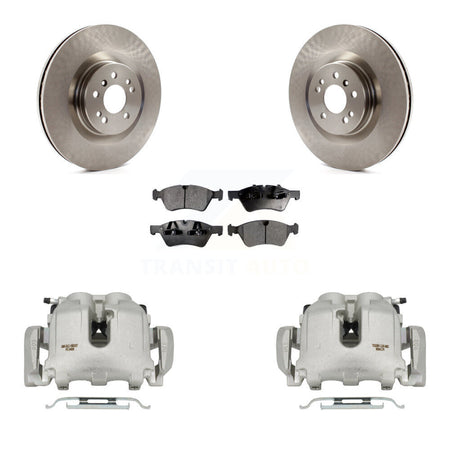 Front Disc Brake Caliper Rotors And Semi-Metallic Pads Kit For Mercedes-Benz ML350 R350 KC8-100180P