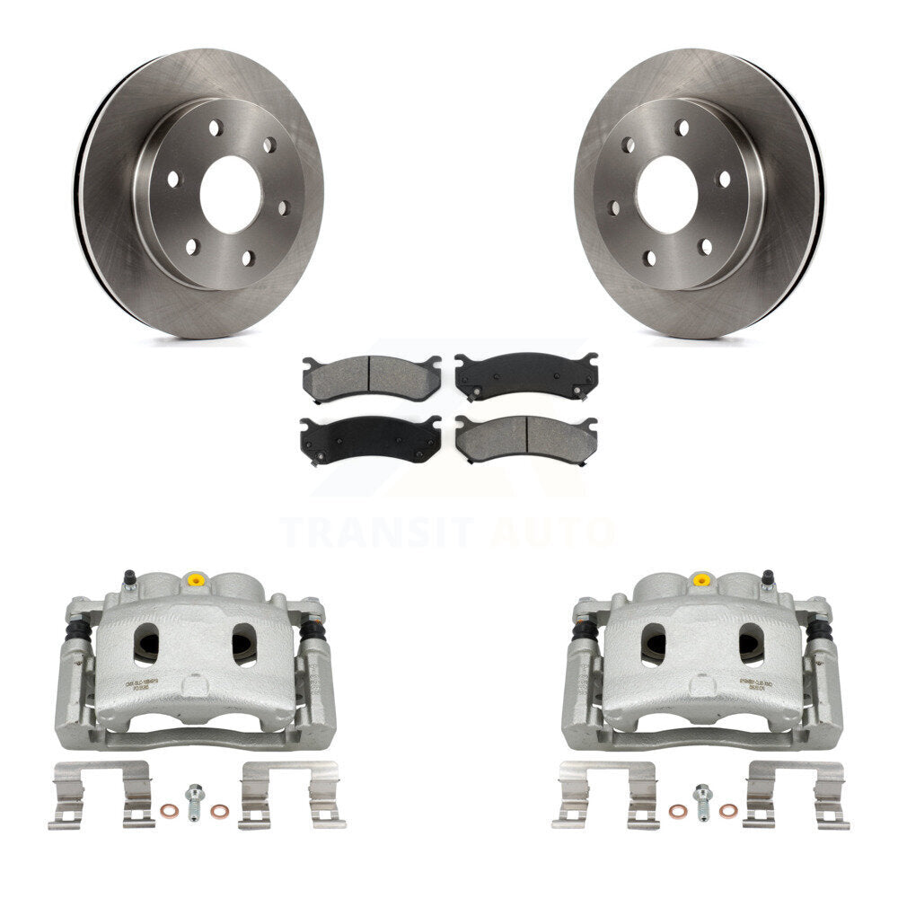 Front Disc Brake Caliper Rotors And Semi-Metallic Pads Kit For Chevrolet Silverado 1500 KC8-100180S