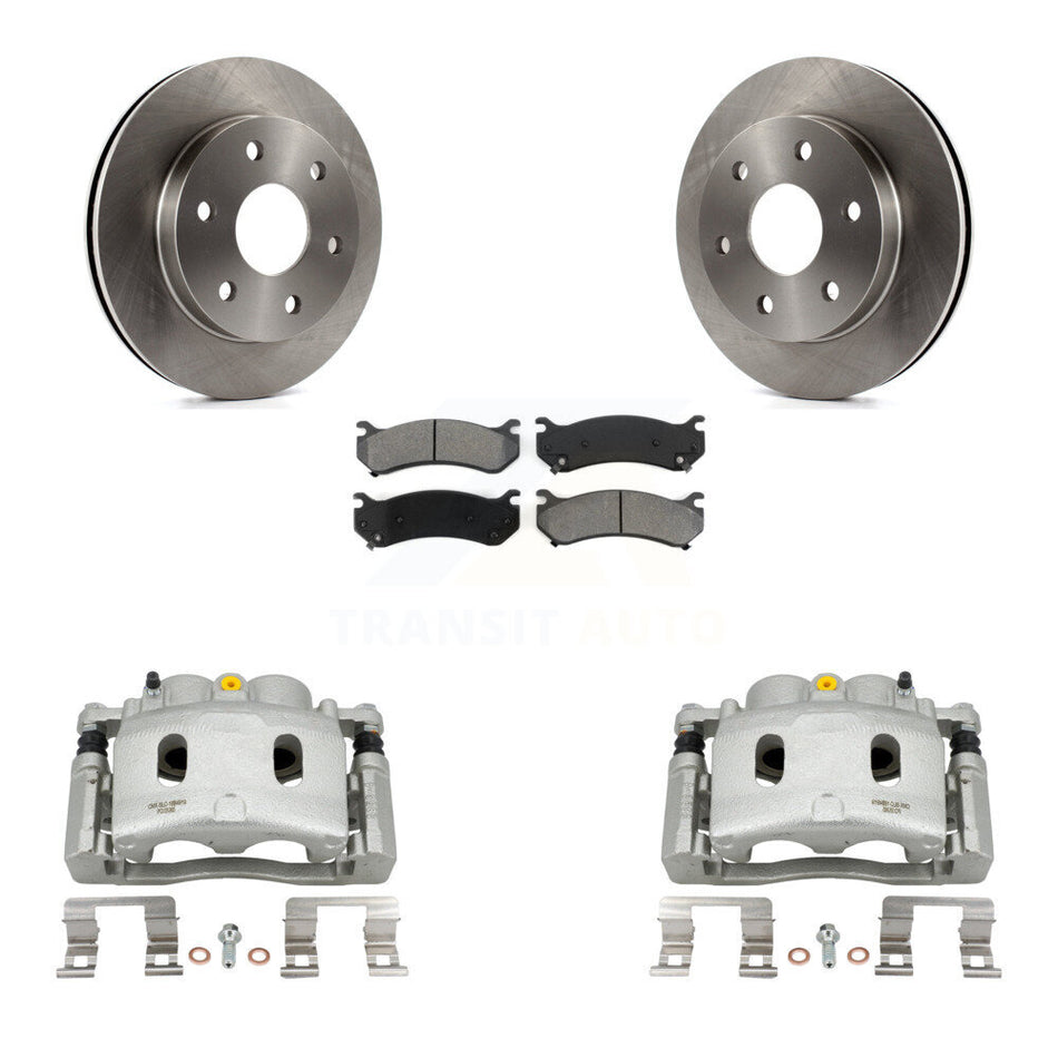 Front Disc Brake Caliper Rotors And Semi-Metallic Pads Kit For Chevrolet Silverado 1500 KC8-100180S