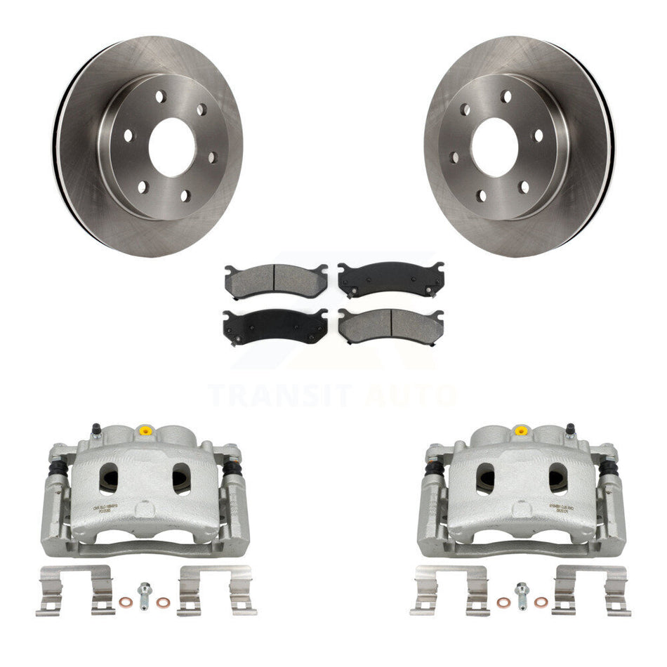 Front Disc Brake Caliper Rotors And Semi-Metallic Pads Kit For Chevrolet Silverado 1500 KC8-100180S
