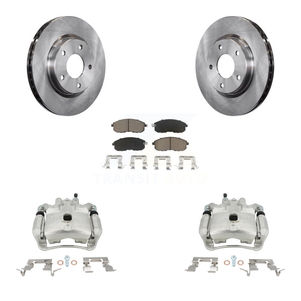 Front Disc Brake Caliper Rotors And Ceramic Pads Kit For Nissan Sentra KC8-100181C by Transit Auto