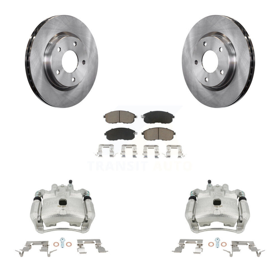 Front Disc Brake Caliper Rotors And Ceramic Pads Kit For Nissan Sentra KC8-100181C