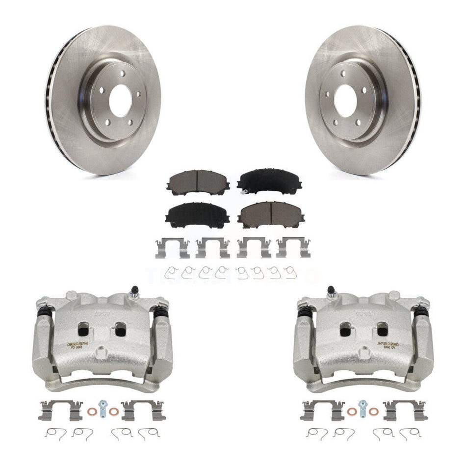 Front Disc Brake Caliper Rotors And Ceramic Pads Kit For Nissan Rogue KC8-100187C