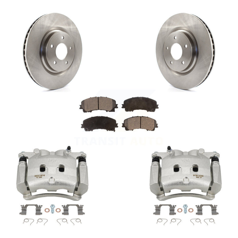 Front Disc Brake Caliper Rotors And Semi-Metallic Pads Kit For Nissan Rogue KC8-100189P