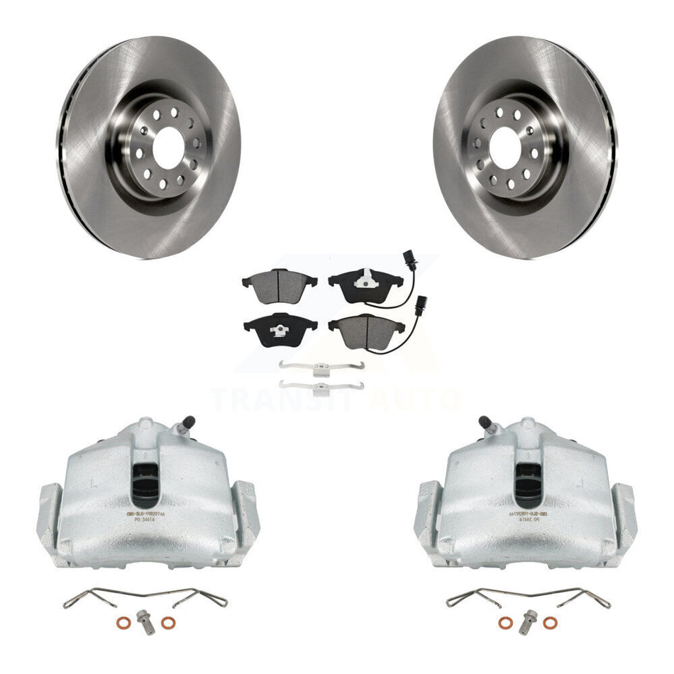 Front Disc Brake Caliper Rotors And Semi-Metallic Pads Kit For Volkswagen Passat CC Golf KC8-100189S