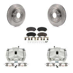 Front Disc Brake Caliper Rotors And Semi-Metallic Pads Kit For Nissan Rogue Sport KC8-100190P