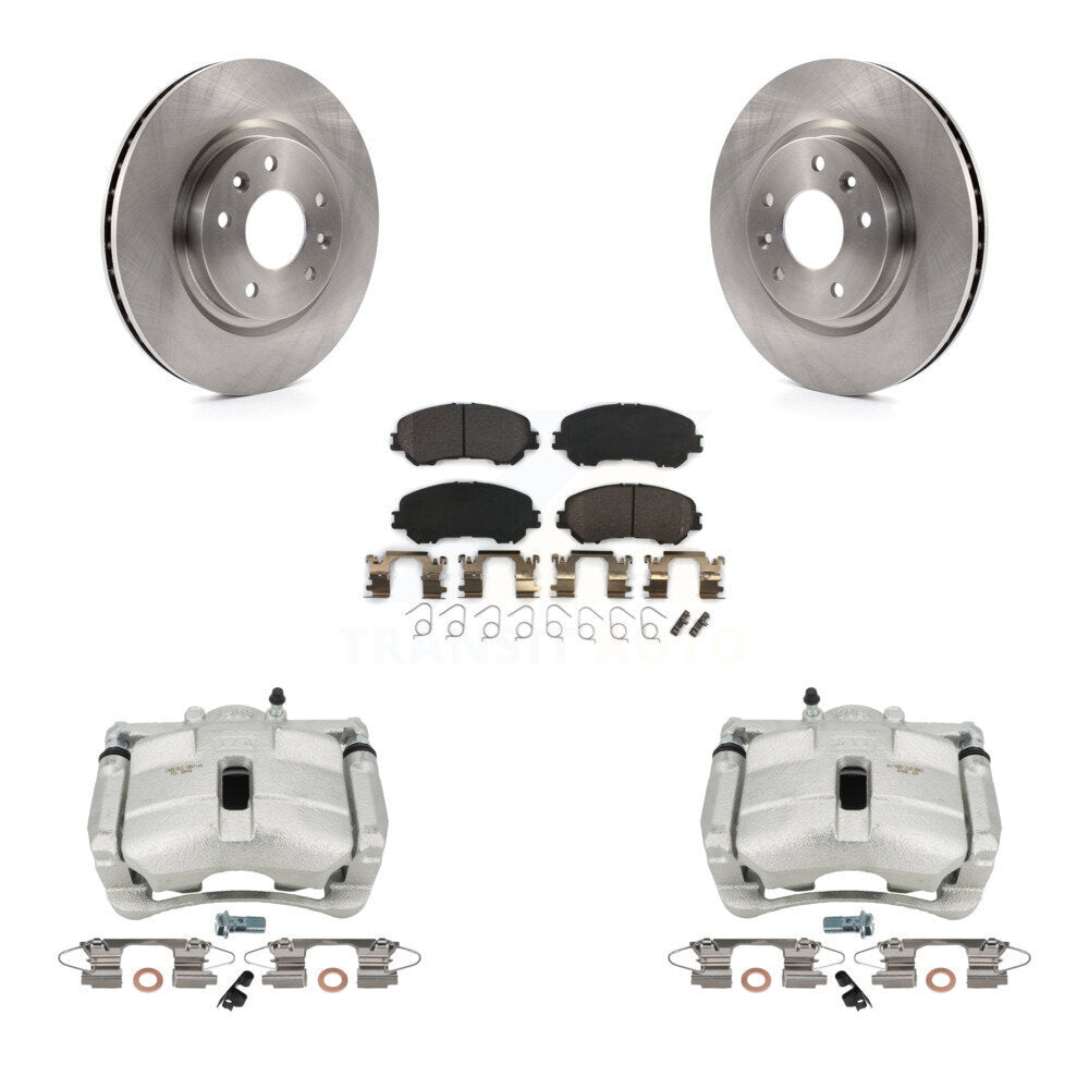 Front Disc Brake Caliper Rotors And Semi-Metallic Pads Kit For Nissan Rogue Sport KC8-100190P by Transit Auto