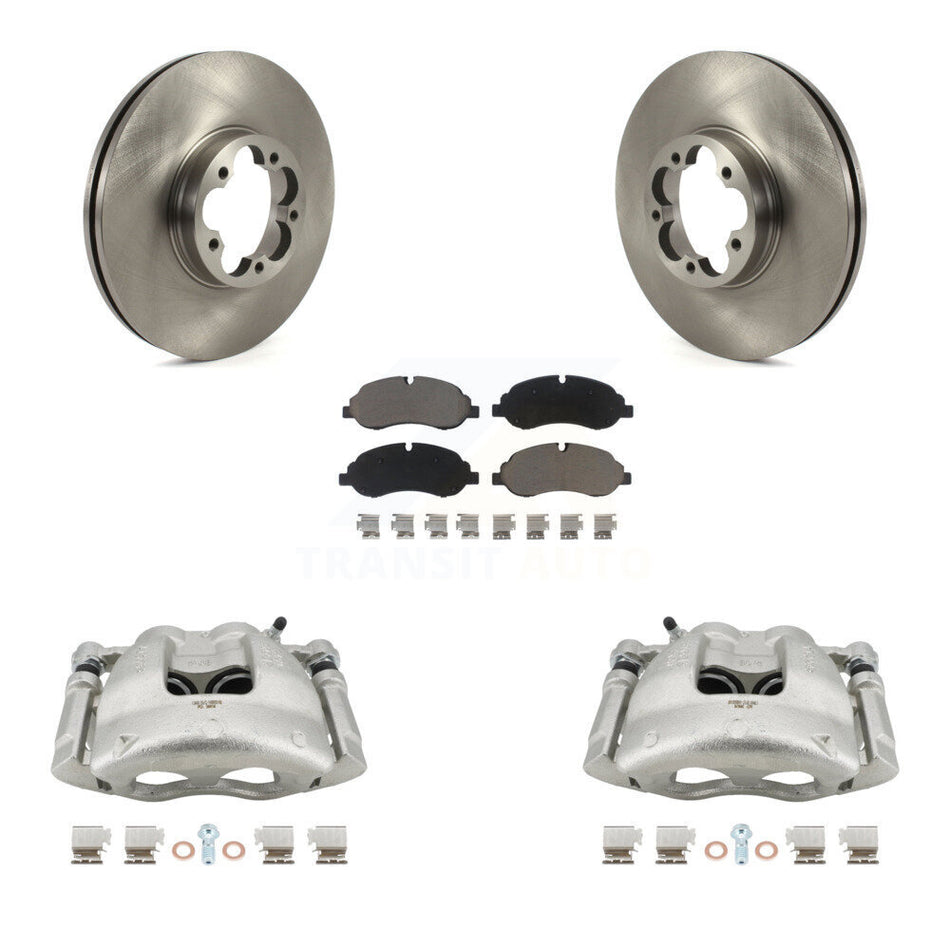 Front Disc Brake Caliper Rotors And Ceramic Pads Kit For Ford Transit-350 HD KC8-100194C