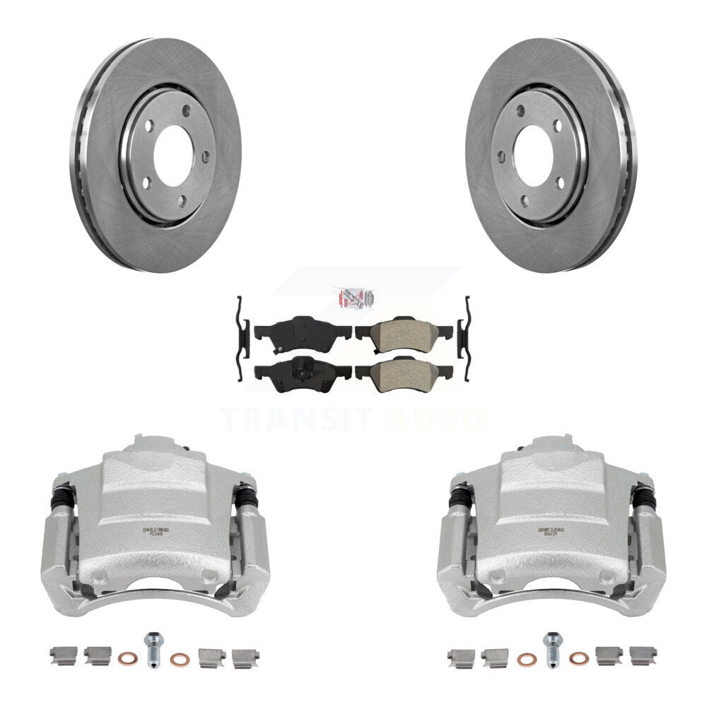 Front Brake Caliper Rotor And Semi-Metallic Pad Kit For 2004 Dodge Caravan From 12 01 03 KC8-100195N