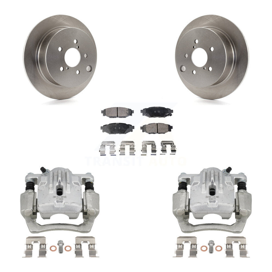 Rear Disc Brake Caliper Rotor & Ceramic Pad Kit For Subaru Impreza Forester Crosstrek XV KC8-100196T