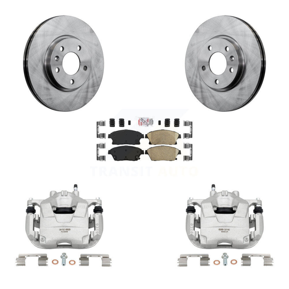 Front Disc Brake Caliper Rotors And Ceramic Pads Kit For Chevrolet Cruze Buick Verano Volt Orlando KC8-100198N