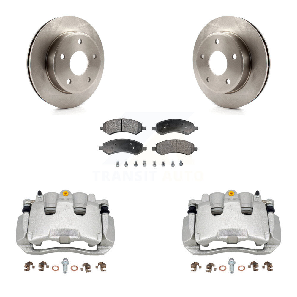 Front Disc Brake Caliper Rotors And Semi-Metallic Pads Kit For Dakota Dodge Ram KC8-100200P