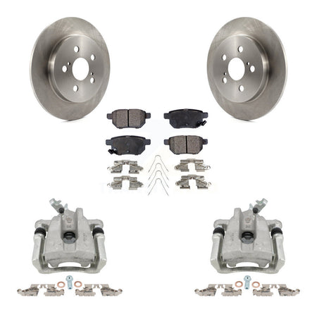 Rear Disc Brake Caliper Rotor And Ceramic Pad Kit For Toyota Corolla Matrix Pontiac Vibe KC8-100200T